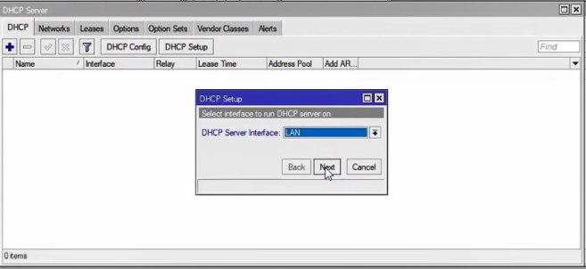 Hướng dẫn cấu hình DHCP Client trên Mikrotik